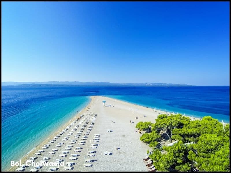 Omiš - Rejs statkiem na wyspę Brač - plaża Bol Złoty Róg z lunchem